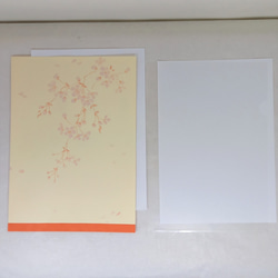 枝垂れ桜柄紙ホルダー　A4用　3枚入り　限定品 2枚目の画像