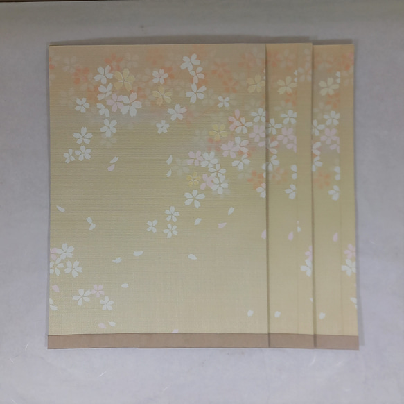 枝垂れ桜柄紙小袋A4用3枚入り限定品 1枚目の画像