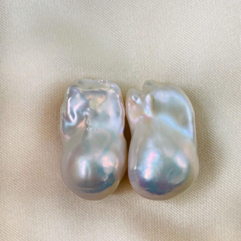 【10％OFF】Sグレード バロックパール　ピアス