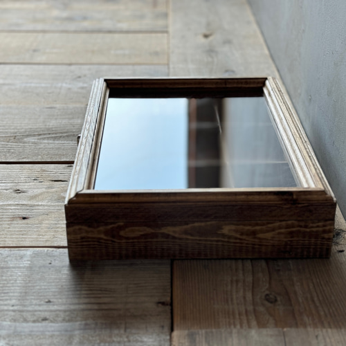 セミオーダー可能】仕切り付き 収納 ショーケース アンティーク