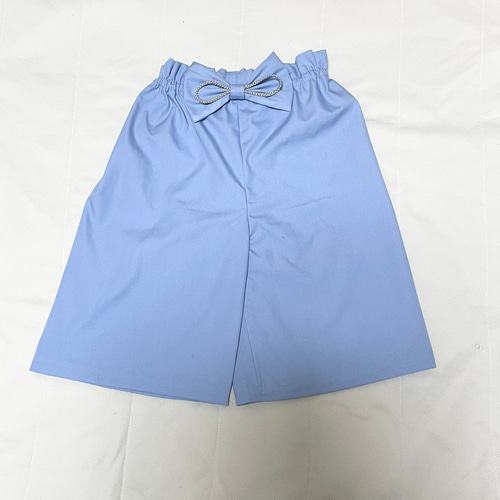 即発送、SALE】ベビー袴 ハンドメイド ベビー着物 水色 小花柄
