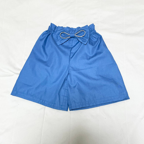 即発送、SALE】ベビー袴 ハンドメイド ベビー着物 水色 小花柄