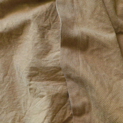 コクーン巻きスカート/ブラウン/三河木綿刺し子織 7枚目の画像