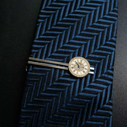 本物の時計文字盤 GOLD ネクタイピン レトロ スチームパンク タイピン