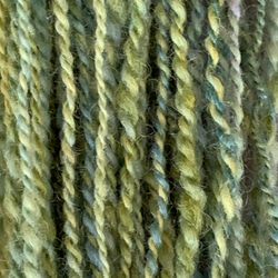 手洗い手染め手紡ぎ毛糸　【ブルーフェイス】（2023010601) 4枚目の画像