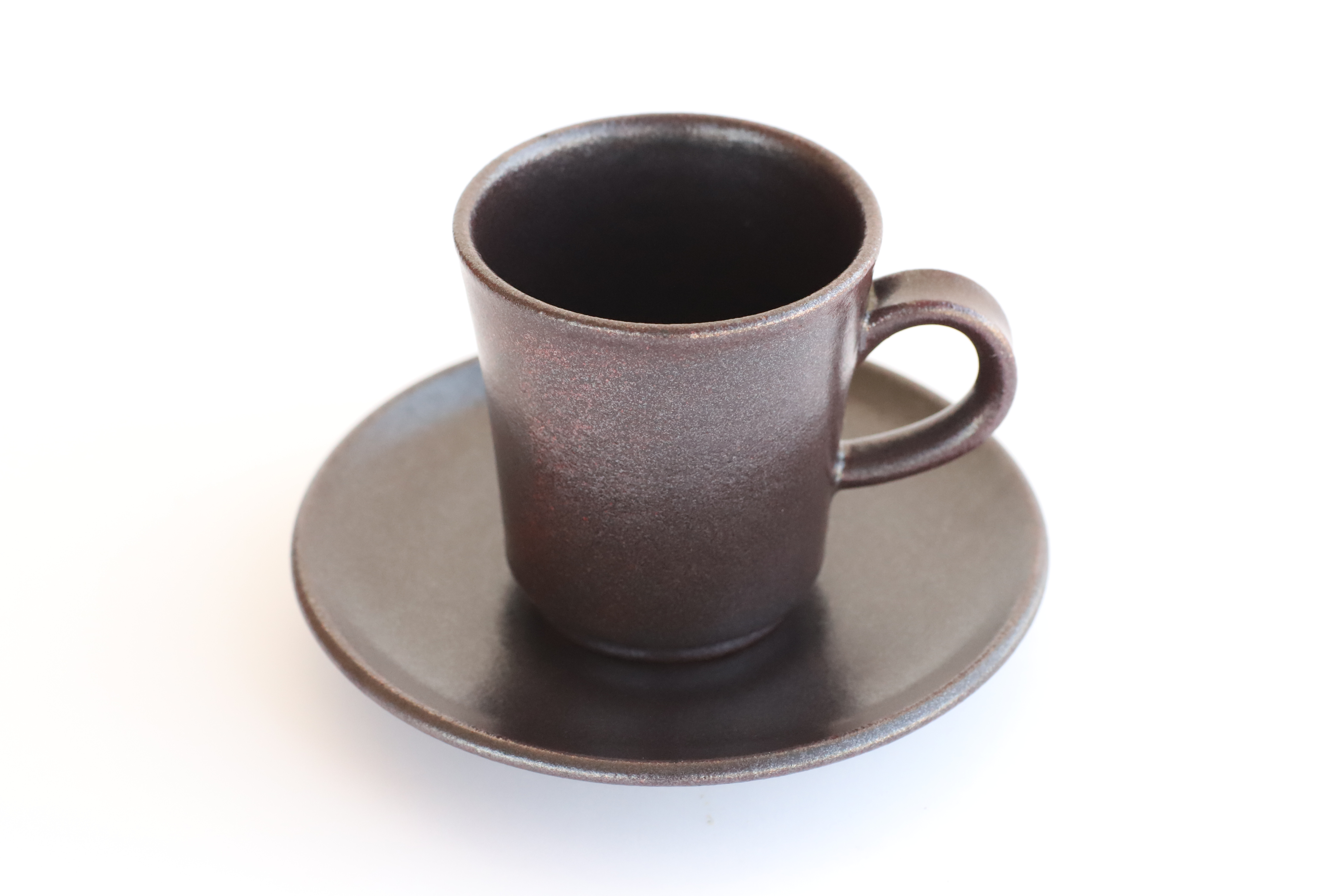 コーヒーカップ&ソーサー 茶色 【Le Garçon Chinois×内原野焼