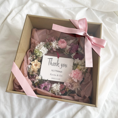 BOXラッピング・メッセージカード付＊大人かわいいアニバーサリー