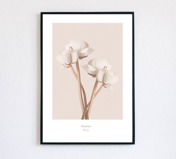 【アートポスター】北欧　ポスター　アート　写真　シンプル　モダン　ホワイト　花　子供　かわいい　抽象　ピンク　英字 5枚目の画像