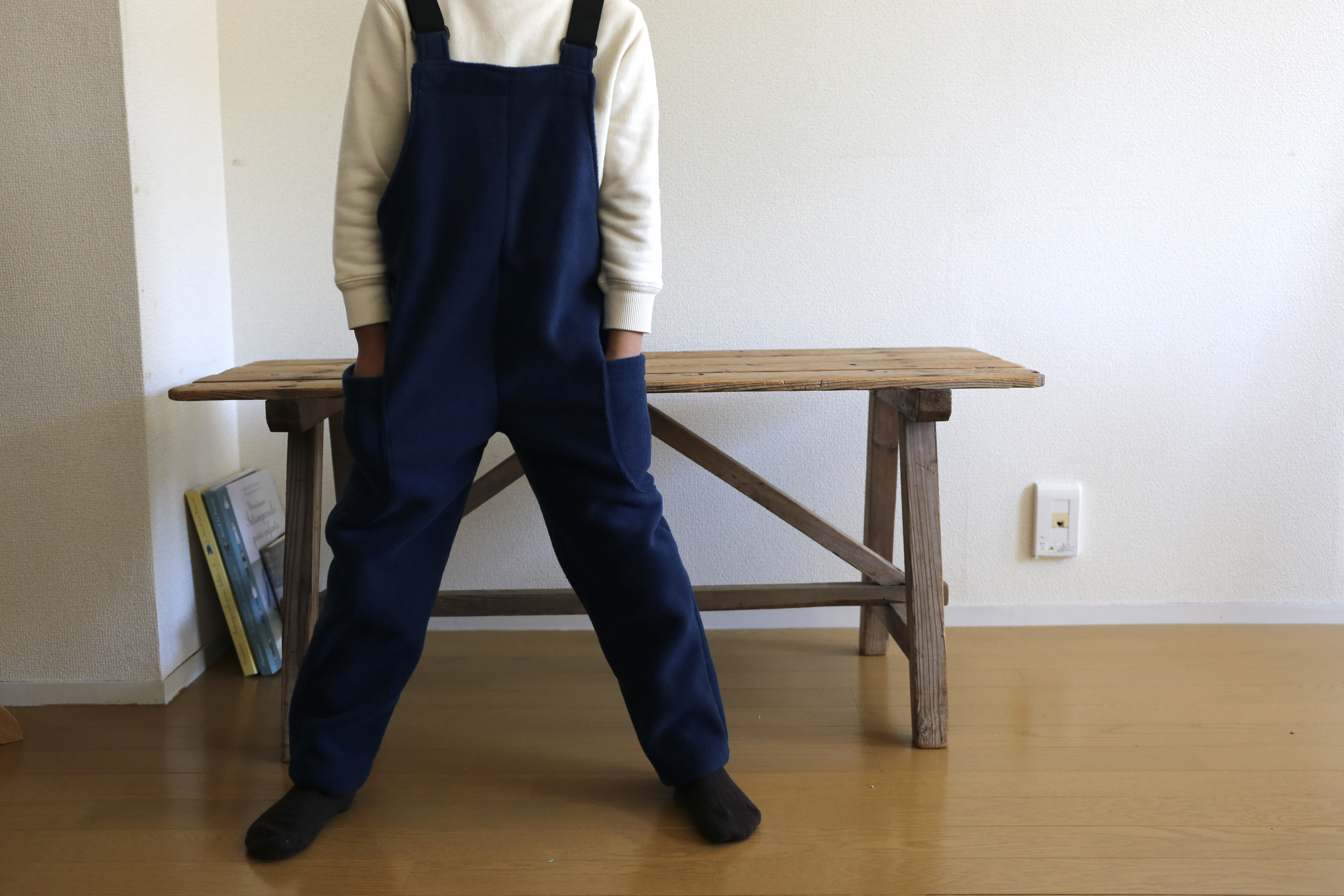 フリースオーバーオール