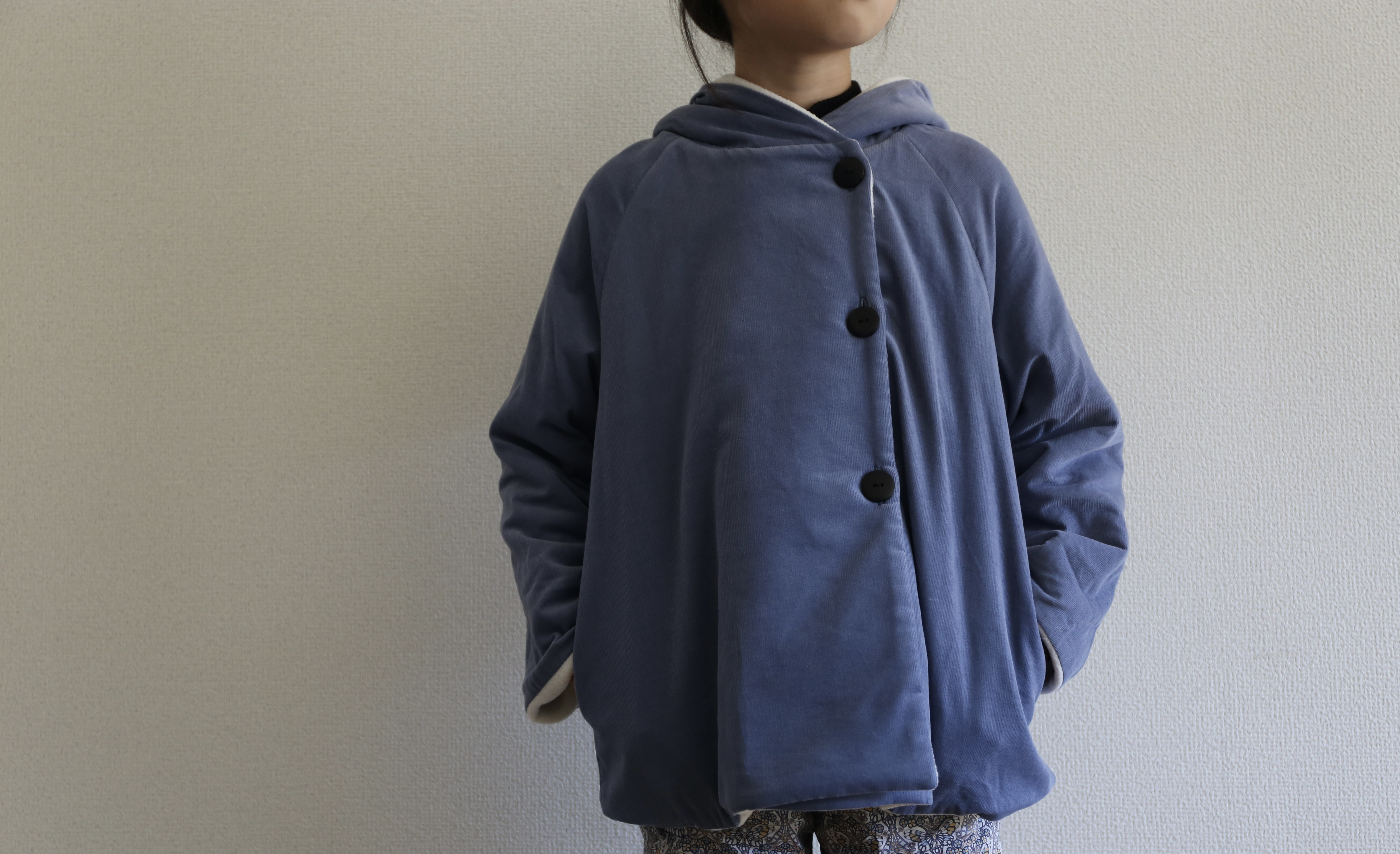 コーデュロイ　フーディジャケット