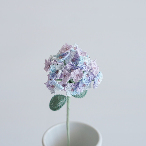 【クロッシェフラワー】紫陽花 1枚目の画像