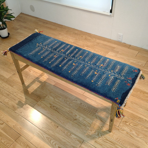 ギャッペ マット 117× 40 ペルシャ産 手織りギャッベ【玄関マット