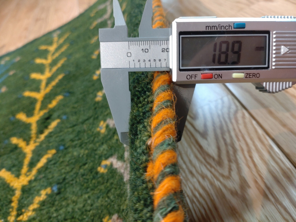 大特価35％OFF】ペルシャ　ギャッベ　ミニランナー　115x40cm　グリーン　生命の木　RD11926