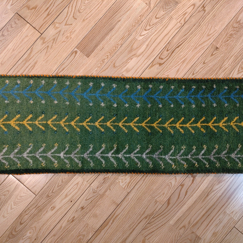大特価35％OFF】ペルシャ ギャッベ ミニランナー 115x40cm