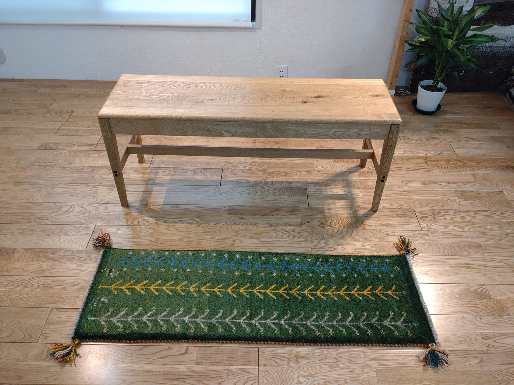 大特価35％OFF】ペルシャ　ギャッベ　ミニランナー　115x40cm　グリーン　生命の木　RD11926