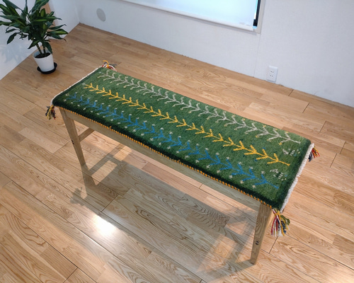 ペルシャ イラン　ギャッベ ランナー ペルシャ絨毯 ギャッベ105x53cm ペルシャギャッベ 110x43cm ランナー (ギャベ) ペルシャ絨毯