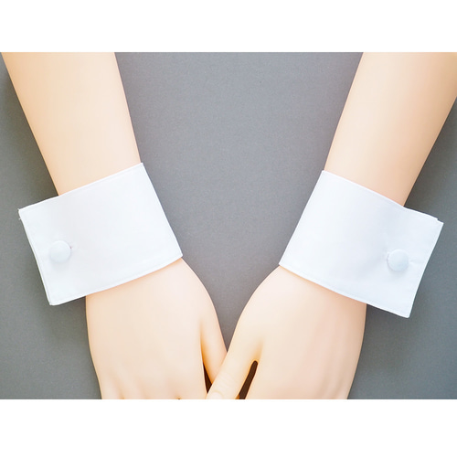 付けカフス 付け袖 お袖留め クラシック コットン 1つボタン その他