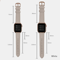 apple watch バンド 腕時計 ベルト 革 本革 イタリアンレザー レディース #nn00000204 5枚目の画像