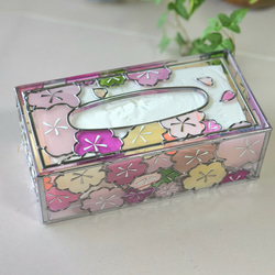 訂購“初櫻”玻璃藝術紙巾盒 第5張的照片