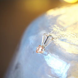 《宝石質トパーズの11月誕生石ネックレス》 9枚目の画像