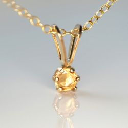 《宝石質トパーズの11月誕生石ネックレス》 6枚目の画像