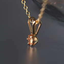 《宝石質トパーズの11月誕生石ネックレス》 2枚目の画像