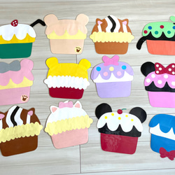 ディズニー キャラクターピン カップケーキ ディズニー キャラクターピン カップケーキ