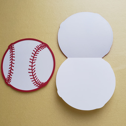 野球ボール メッセージカード 10枚 メッセージカード クラフトヴ 通販