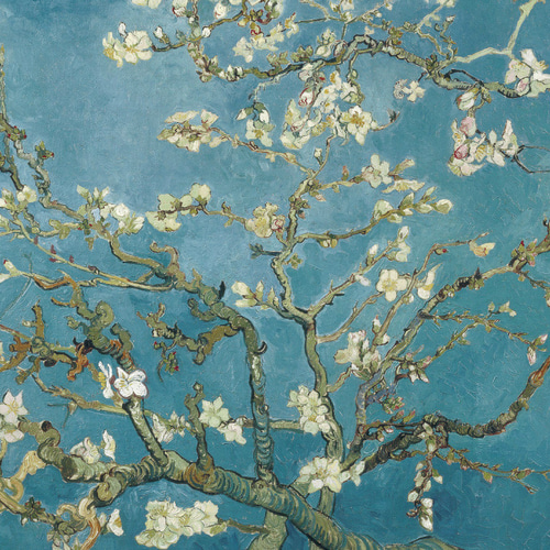 ゴッホ、花咲くアーモンドの木の枝、お祝いにもピッタリな名画ポスター