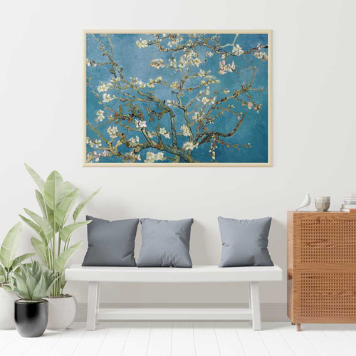 ゴッホ、花咲くアーモンドの木の枝、お祝いにもピッタリな名画 ゴッホ、花咲くアーモンドの木の枝、お祝いにもピッタリな名画