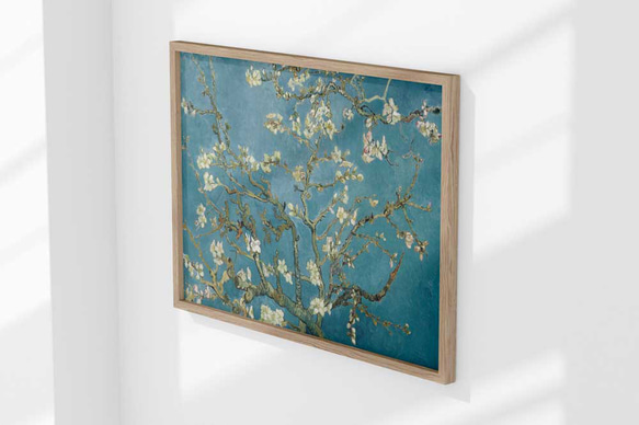 ゴッホ、花咲くアーモンドの木の枝、お祝いにもピッタリな名画ポスター