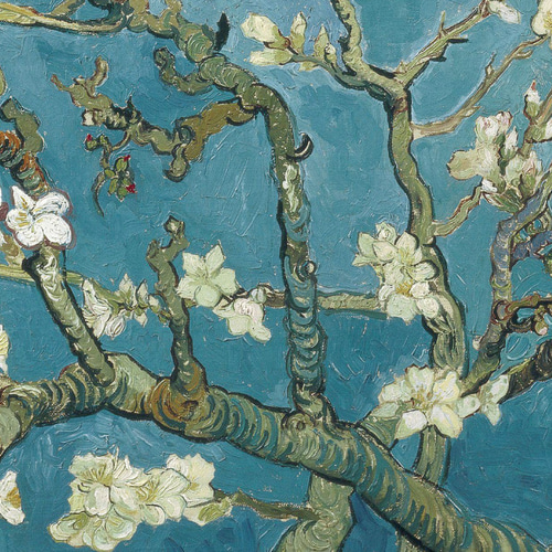 ゴッホ、花咲くアーモンドの木の枝、お祝いにもピッタリな名画 ゴッホ、花咲くアーモンドの木の枝、お祝いにもピッタリな名画