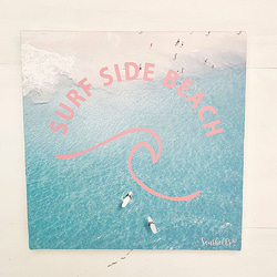 サーフィンフォトキャンバス 波の写真 波待ち サーファー 海の景色 フォトアート キャンバスアート リゾートビーチ 海 1枚目の画像