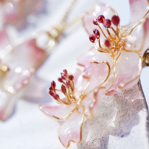 ほんのり桜jewelryセット ピアス（スタッド・一粒） ArtRier