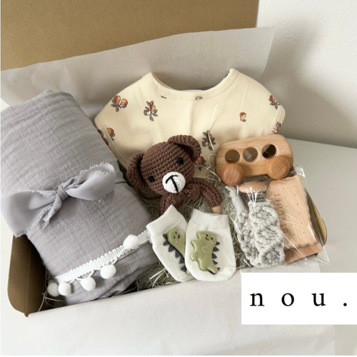 出産祝い 男の子豪華7点セット✴︎かわいい詰め込みギフトセット