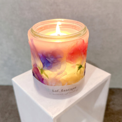 Botanical flower candle(スイートピー) LEDティーライトキャンドル付き 送料無料 6枚目の画像