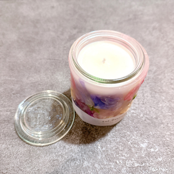 Botanical flower candle(スイートピー) LEDティーライトキャンドル付き 送料無料 4枚目の画像