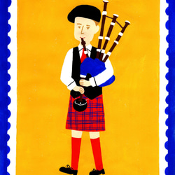 原画『スコットランドの民族衣装』 3枚目の画像