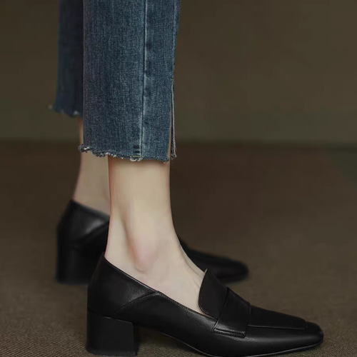 スリッポン レディース スリッポン 革靴 ローファー カジュアル