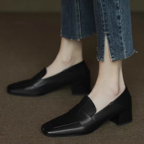 スリッポン レディース スリッポン 革靴 ローファー カジュアル