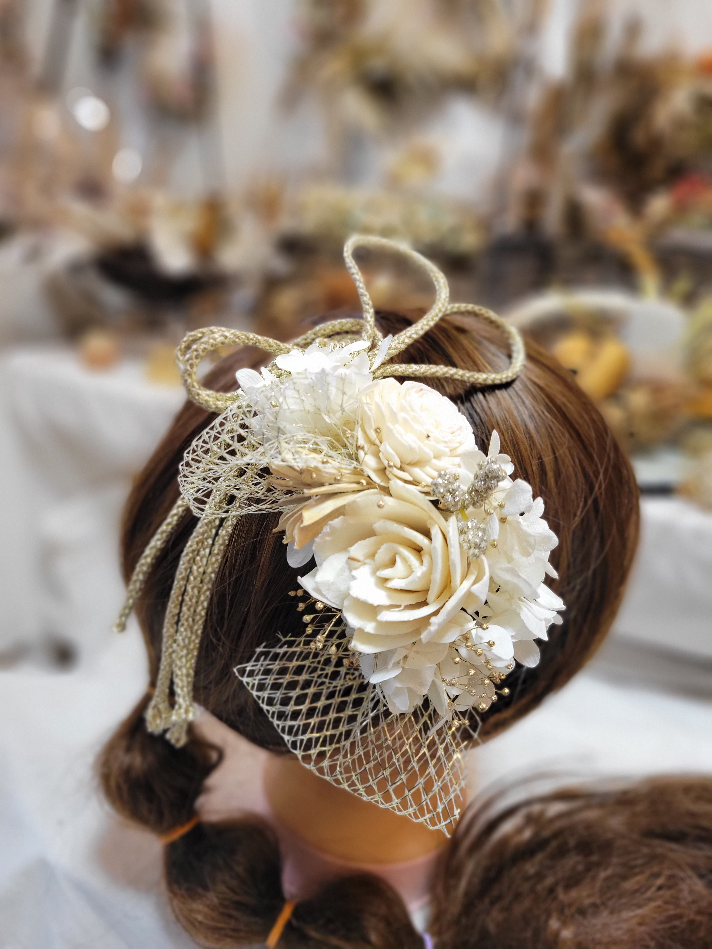 【ヘッドドレス】  卒業式.入学式.前撮り.後撮り.ウェディング.和装.オプションあり