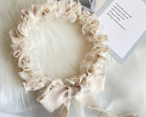 人気No.1】リボンクラウン ベビークラウン natural beige 雑貨・その他