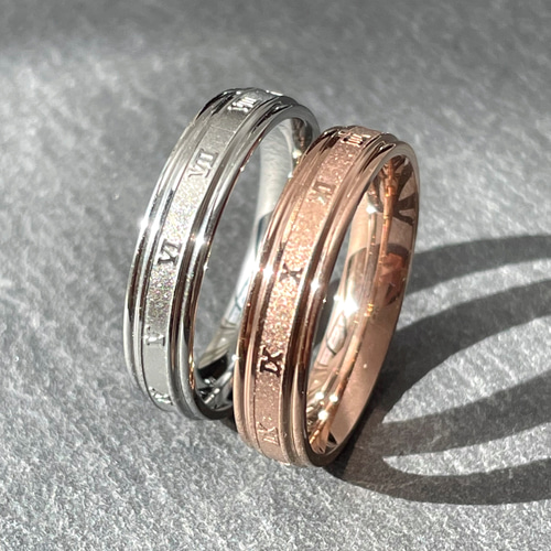 4.5mmローマ数字リング＊ステンレスリング＊インデックスリング