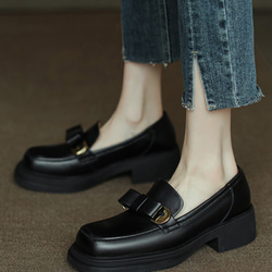 オペラパンプス 厚底靴 レディース靴 革靴 厚底 スニーカー スリッポン ローファー厚底 新色新柄2023 秋冬新作 9枚目の画像