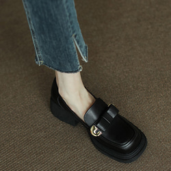 オペラパンプス 厚底靴 レディース靴 革靴 厚底 スニーカー スリッポン ローファー厚底 新色新柄2023 秋冬新作 6枚目の画像