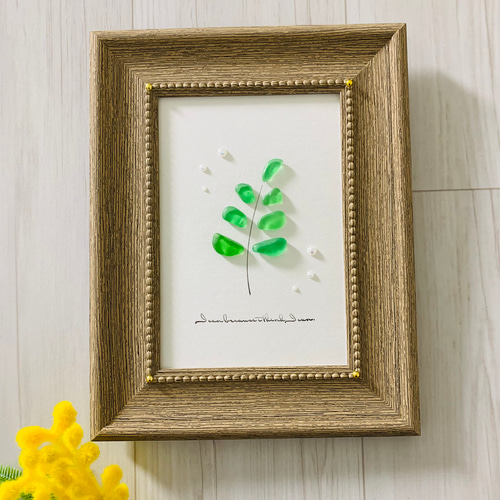 シーグラスアート インテリア雑貨 北欧 ガラス細工 海の宝石 贈り物