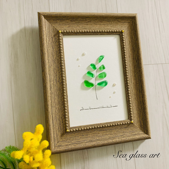 シーグラスアート インテリア雑貨 北欧 ガラス細工 海の宝石 贈り物