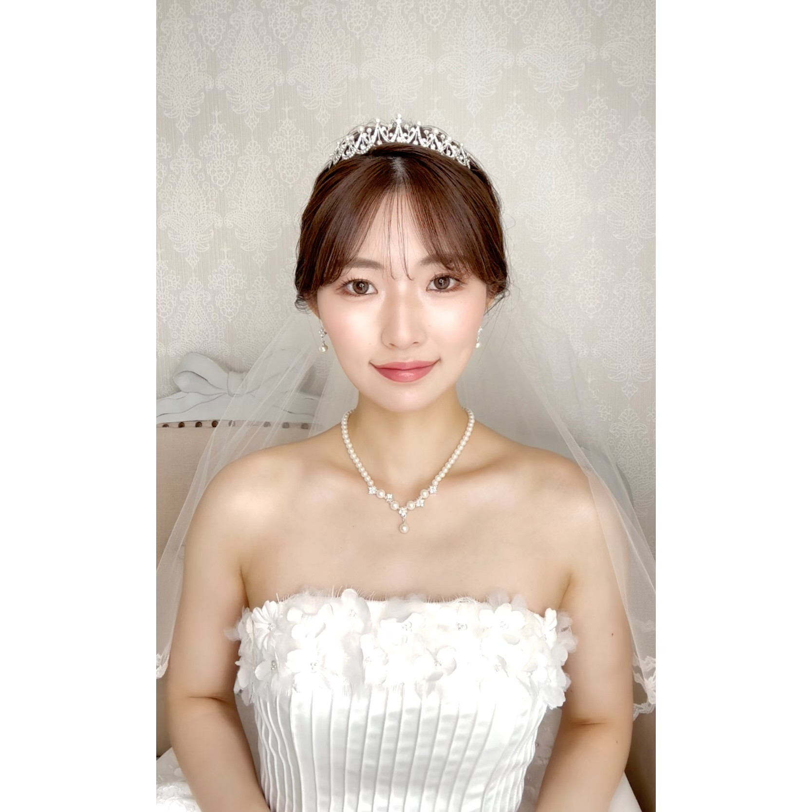 ネックレス　ウェディング　ブライダルネックレス　パール　ビジュー　シンプル 小枝　結婚式　挙式　前撮り　イヤリングN10