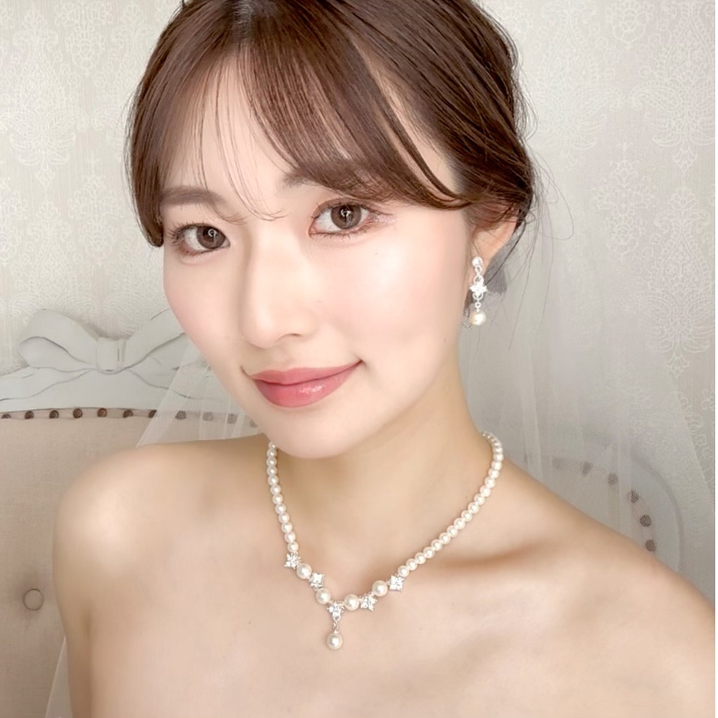 WEDDING ANNAN パールネックレス　イヤリング