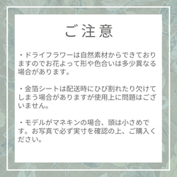 L1  白ゴールド　クリア椿　ドライフラワー髪飾り　ダブルリボン　水引　卒業式　袴　成人式　振袖　結婚式　 6枚目の画像